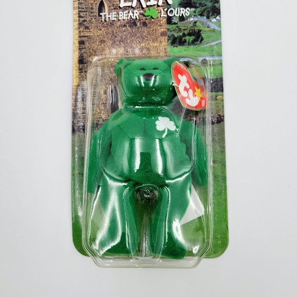 TY Teenie Beanie Baby Erin The Bear Retired 1999 McDonalds Toy New Read - Picture 5 of 9